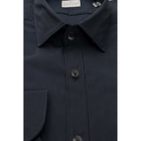 Blue Cotton Men's Shirt