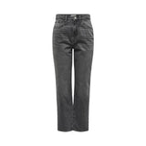 Gray Cotton Mom Jean