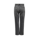 Gray Cotton Mom Jean