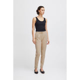 Beige Polyester Pant