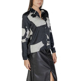 Black Recycled Polyester Blouse