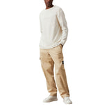 Beige Cotton Pant