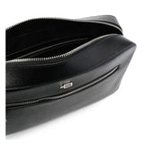 Black Calfskin Shoulder Bag
