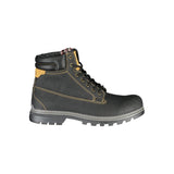 Black Polyester Mens Boot