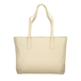 Beige Polyethylene Handbag