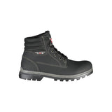Black Polyester Men Boot