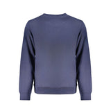 Blue Cotton Men Sweater