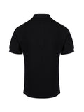 Black Cotton Collared Polo Shirt