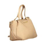 Beige Polyethylene Women Handbag