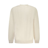 Beige Cotton Men Sweater