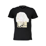 Black Cotton Men T-Shirt