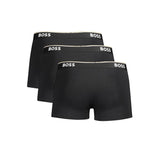 Black Cotton Men Boxer Underwear Pack