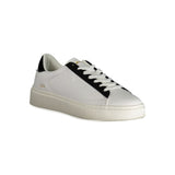 White Polyester Women Sneaker