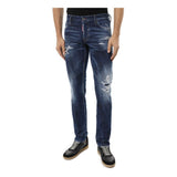 Blue Cotton Men Slim Jean