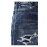 Blue Cotton Men Slim Jean