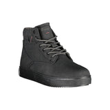 Black Polyester Men Boot