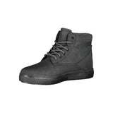 Black Polyester Men Boot