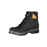 Black Polyester Men Boot