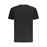 Black Cotton Men T-Shirt