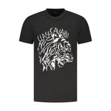 Black Cotton Men T-Shirt