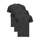 Black Cotton Men T-Shirt