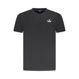 Black Cotton Men T-Shirt