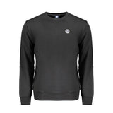 Black Cotton Men Sweater