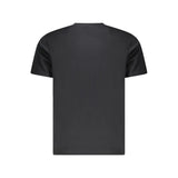 Black Cotton Men T-Shirt