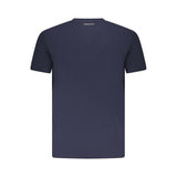 Blue Cotton Men T-Shirt
