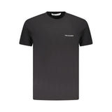 Black Cotton Men T-Shirt