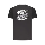 Black Cotton Men T-Shirt