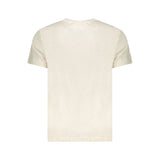 Beige Cotton Men T-Shirt