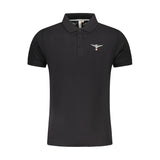 Black Cotton Polo Shirt