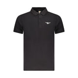 Black Cotton Polo Shirt