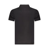 Black Cotton Polo Shirt