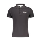 Black Cotton Polo Shirt