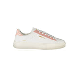 White Polyester Women Sneaker