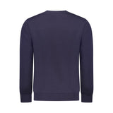 Blue Cotton Men Sweater