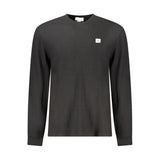 Black Cotton Men Sweater