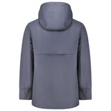 Blue Wool Men Trench Coat