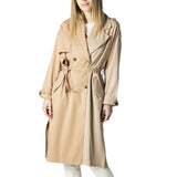 Beige Polyester Coat