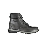 Black Polyester Women Boot
