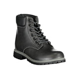 Black Polyester Women Boot