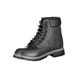 Black Polyester Women Boot