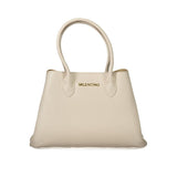 Beige Polyethylene Women Handbag