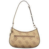 Beige Polyethylene Women Handbag