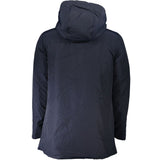 Blue Cotton Men Jacket