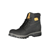 Black Polyester Men Boot