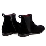 Black Calfskin Men Ankle Boot