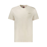 Beige Cotton Men T-Shirt